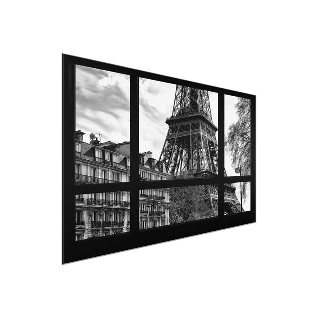 Glass prints architecture and skylines Window View Paris - Close To The Eiffel Tower