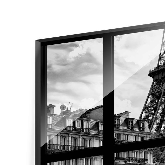 Prints Window View Paris - Close To The Eiffel Tower