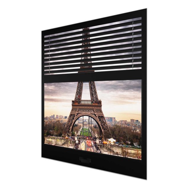 Architectural prints Window Blinds View - Eiffel Tower Paris