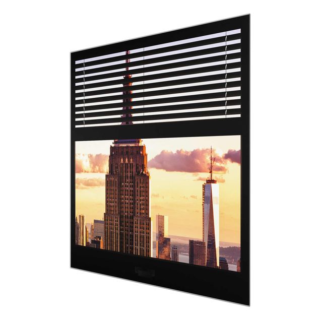 Skyline prints Window View Blind - Empire State Building New York