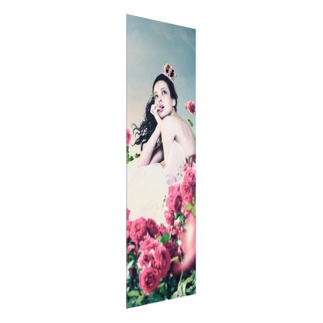 Prints floral Woman In The Rose Field
