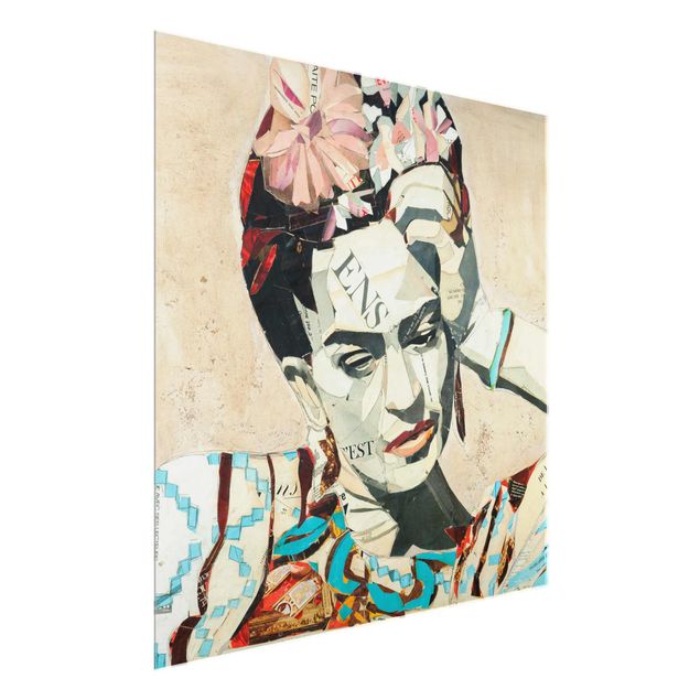 Framed portrait prints Frida Kahlo - Collage No.1
