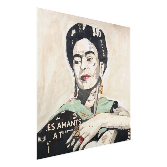 Portrait canvas prints Frida Kahlo - Collage No.4