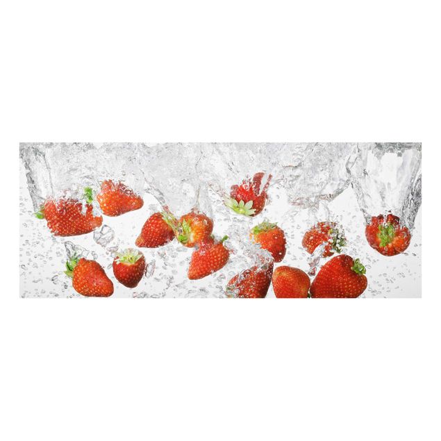 Prints Fresh Strawberries In Water