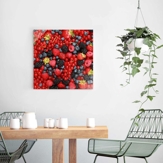 Glass prints flower Fruity Berries