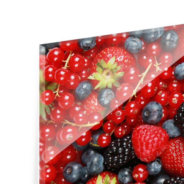 Glas Magnettafel Fruity Berries