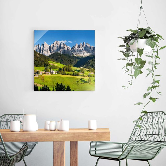 Landscape canvas prints Odle In South Tyrol