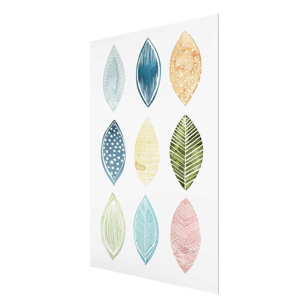 Nature wall art Patterned Leaves I