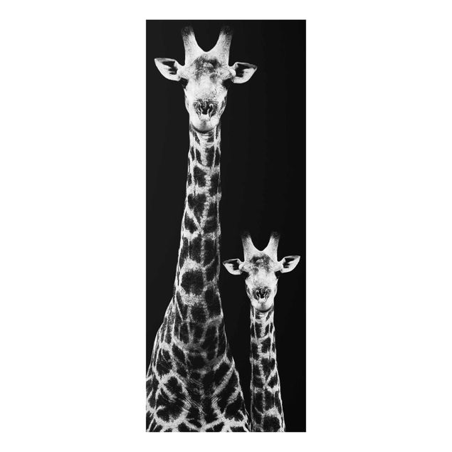 Prints animals Giraffe Duo black & white