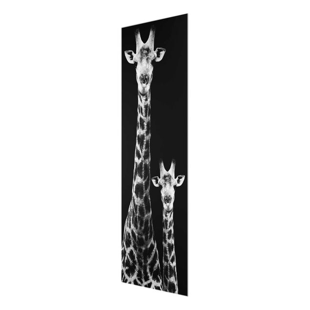 Prints black and white Giraffe Duo black & white