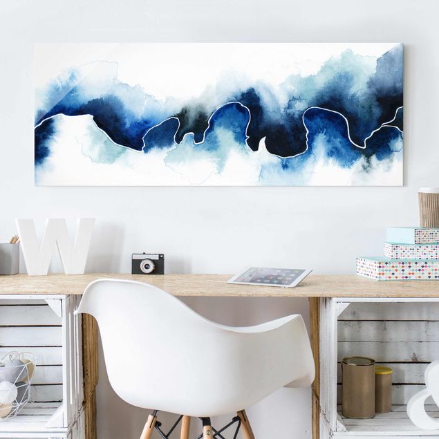 Abstract canvas wall art Icefall