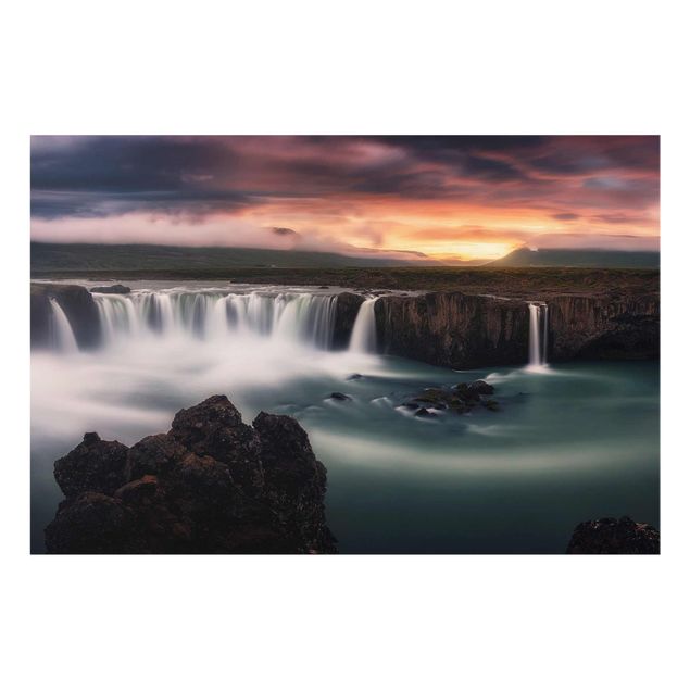 Modern art prints Goðafoss Waterfall In Iceland