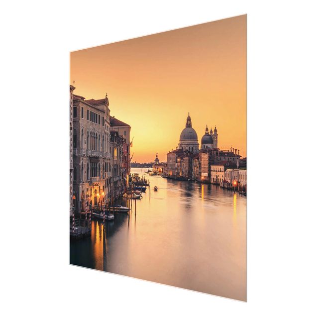 Orange print Golden Venice
