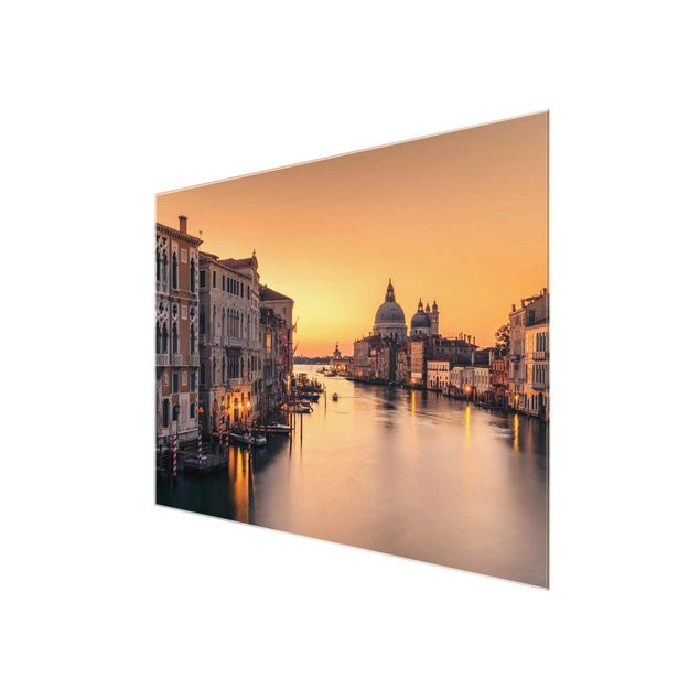 Orange print Golden Venice