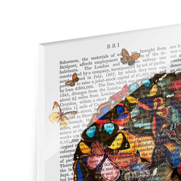 Prints Scary Reading - Butterfly Skull