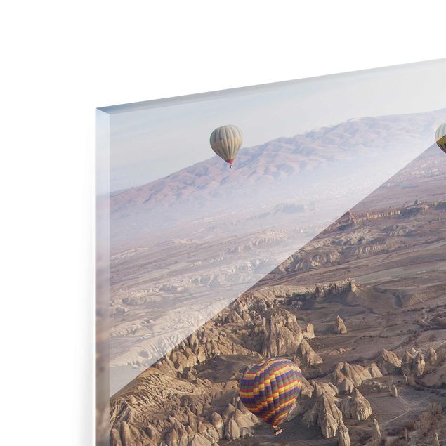 Glas Magnetboard Hot Air Balloons Over Anatolia