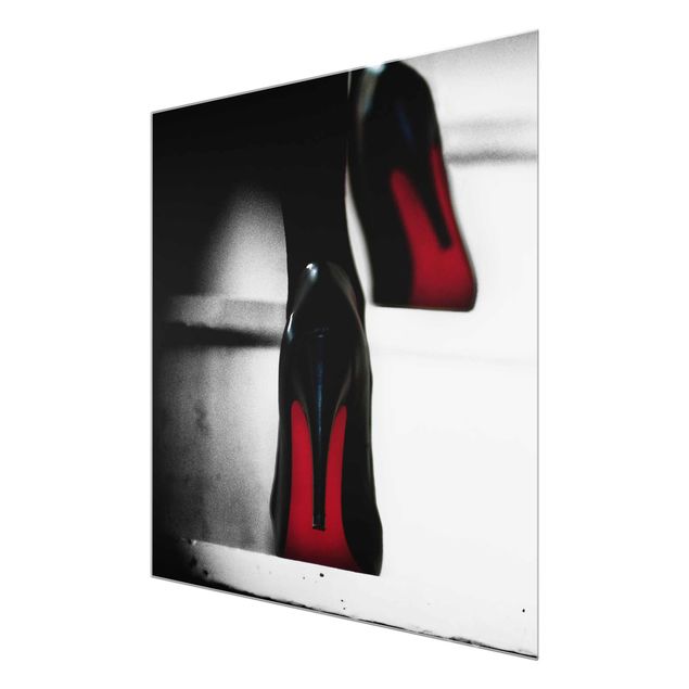 Red canvas wall art High Heels In Red