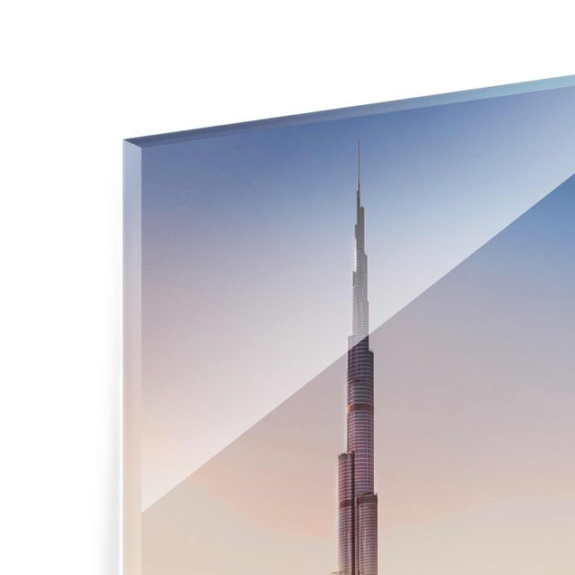 Glas Magnettafel Heavenly Dubai Skyline