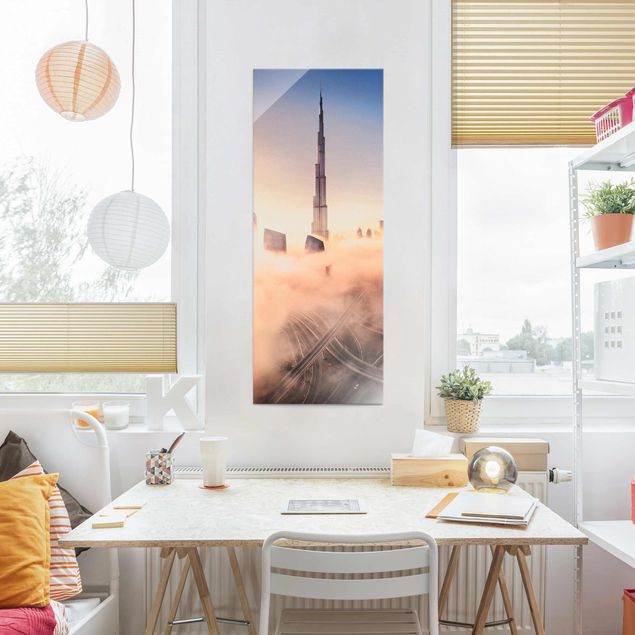 Asian prints Heavenly Dubai Skyline