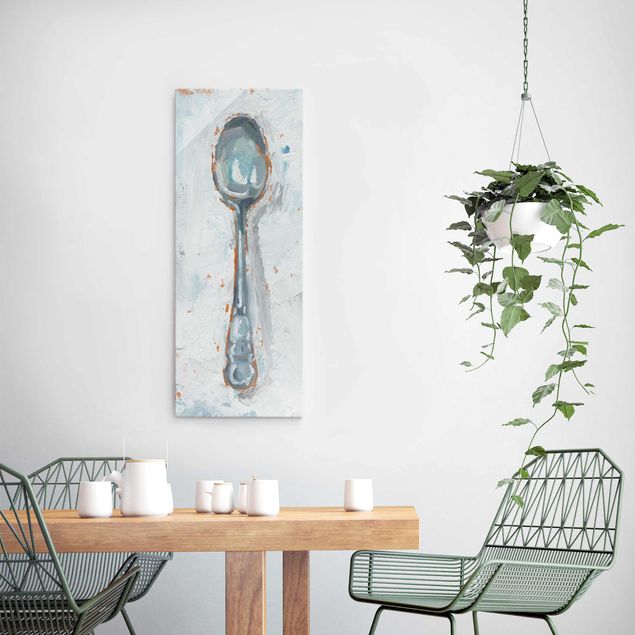 Grey prints Impressionistic Cutlery - Spoon