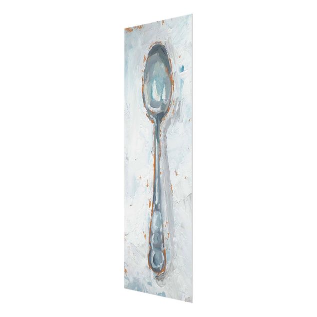 Glass print - Impressionistic Cutlery - Spoon