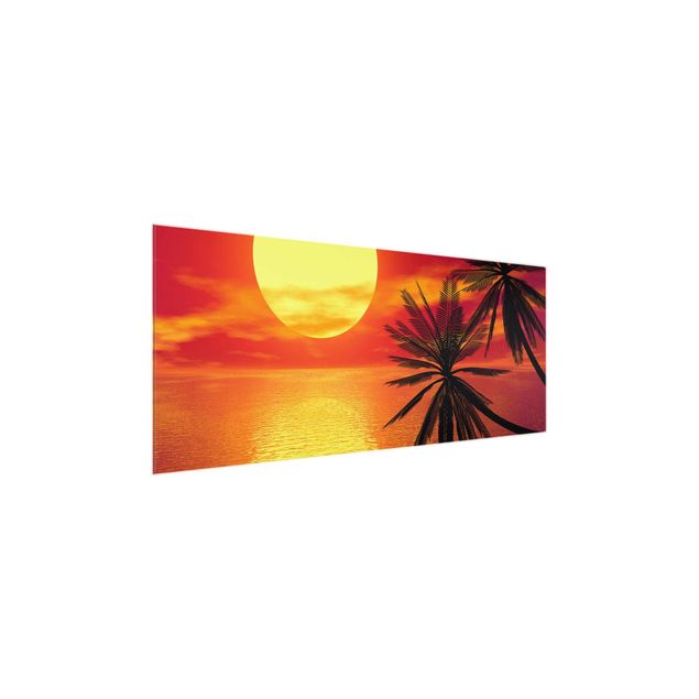 Landscape canvas prints Caribbean sunset
