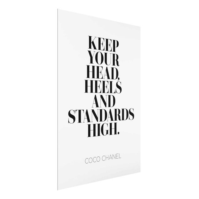 Quote wall art Keep Your Head High