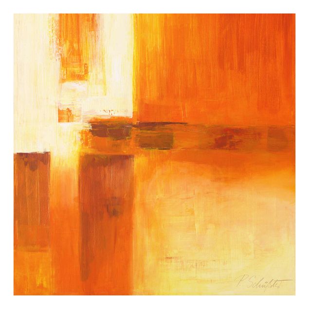 Prints brown Petra Schüßler - Composition In Orange And Brown 01