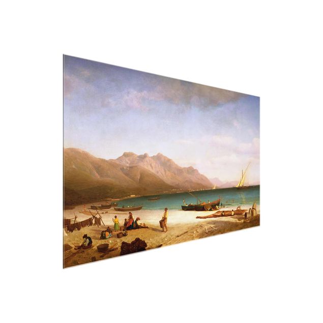 Beach prints Albert Bierstadt - Bay of Salerno