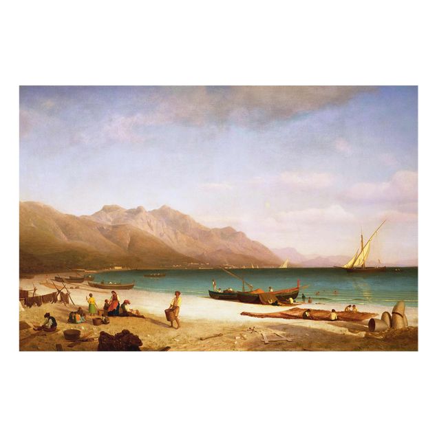 Golf prints Albert Bierstadt - Bay of Salerno