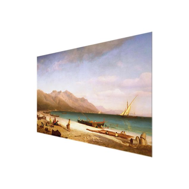 Sea prints Albert Bierstadt - Bay of Salerno