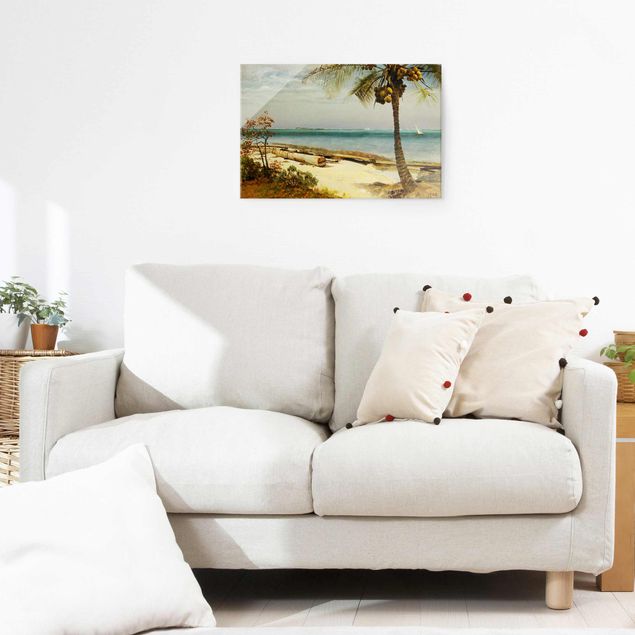 Prints landscape Albert Bierstadt - Tropical Coast