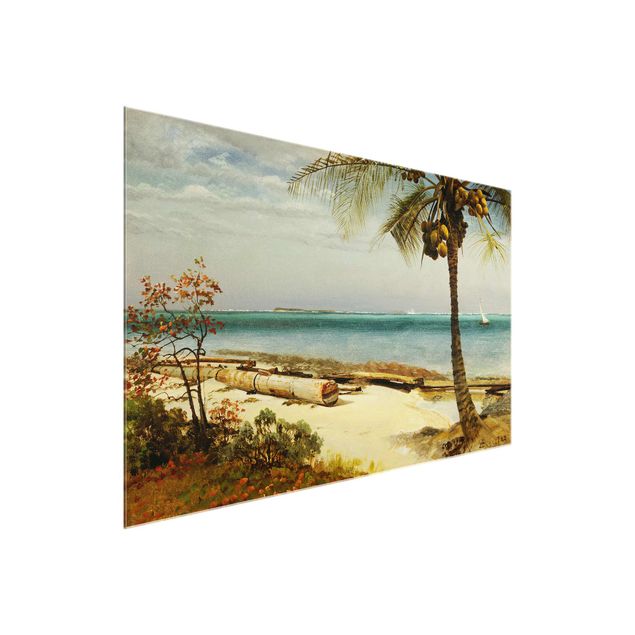 Beach prints Albert Bierstadt - Tropical Coast
