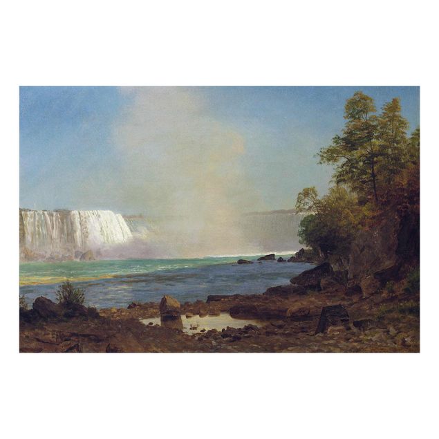 Glass prints waterfall Albert Bierstadt - Niagara Falls