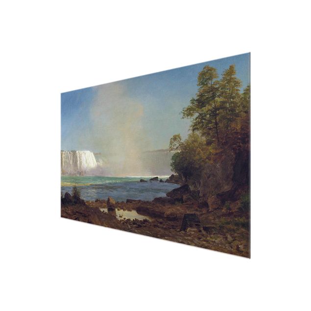 Glass prints landscape Albert Bierstadt - Niagara Falls
