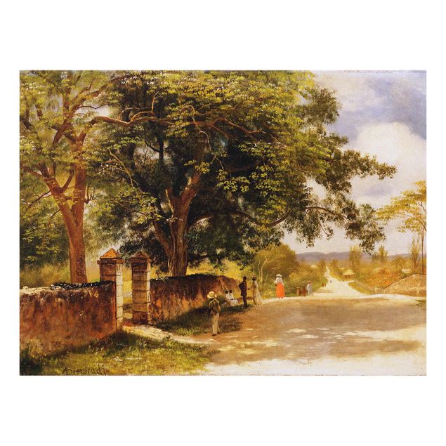 Canvas art Albert Bierstadt - Street In Nassau