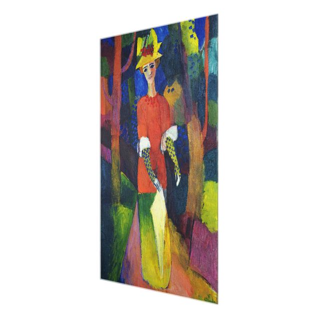 Prints multicoloured August Macke - Woman in Park