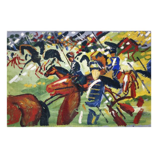 Contemporary art prints August Macke - Hussars On A Sortie