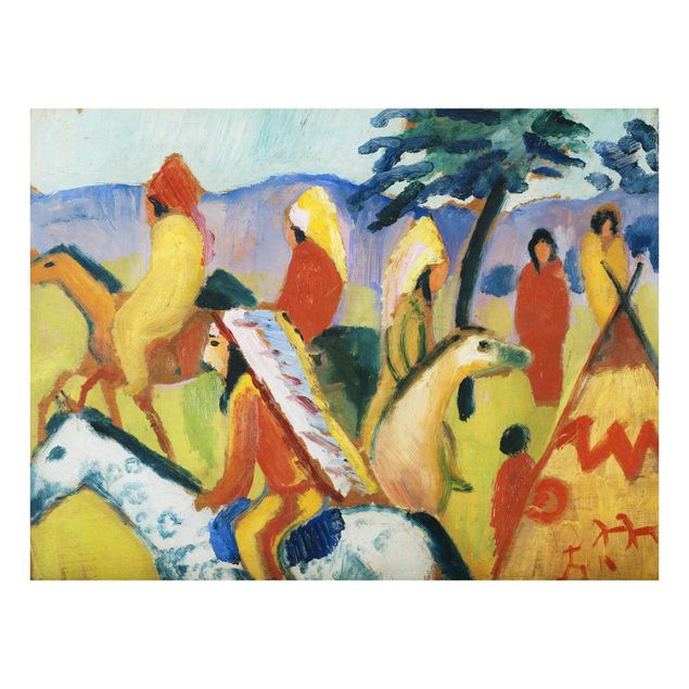 Art posters August Macke - Riding Indians