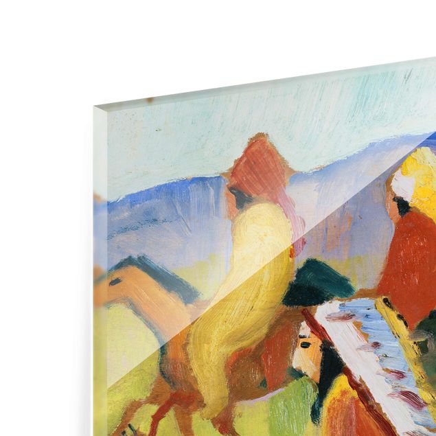 Feather poster August Macke - Riding Indians