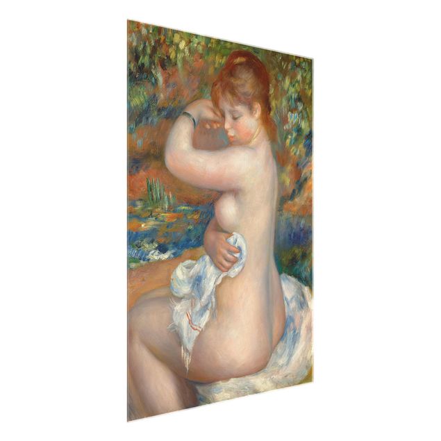 Glass prints nude Auguste Renoir - After the Bath