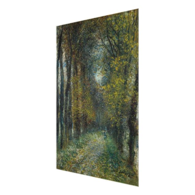 Glass prints landscape Auguste Renoir - The Allée