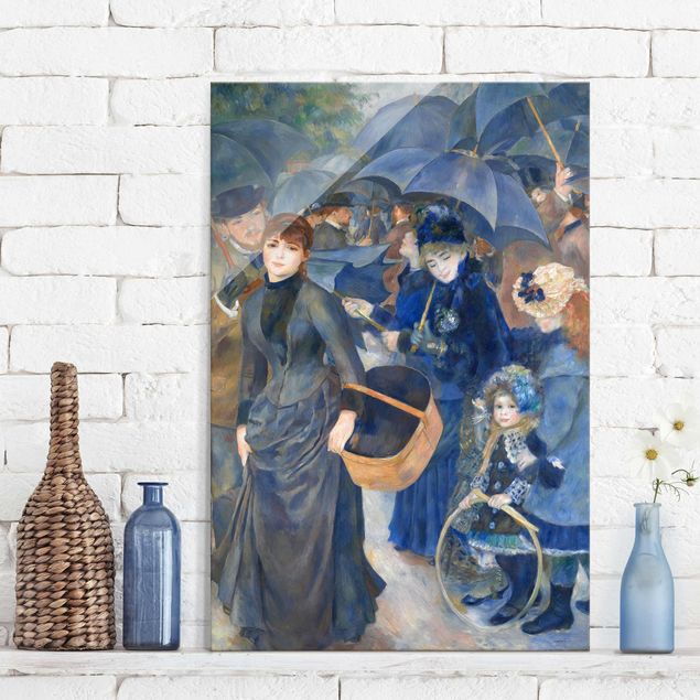 Paintings of impressionism Auguste Renoir - Umbrellas