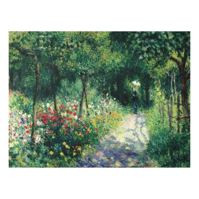 Glass prints landscape Auguste Renoir - Women In A Garden