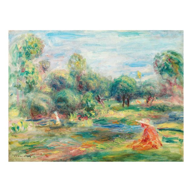 Trees on canvas Auguste Renoir - Landscape At Cagnes