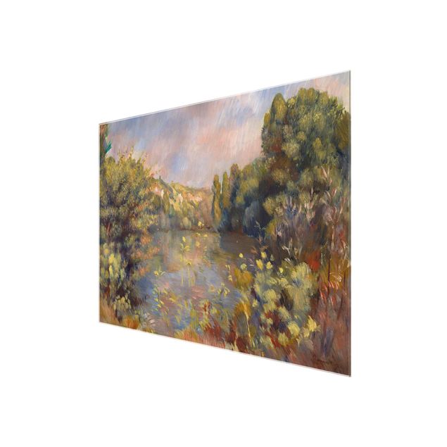 Glass prints landscape Auguste Renoir - Lakeside Landscape