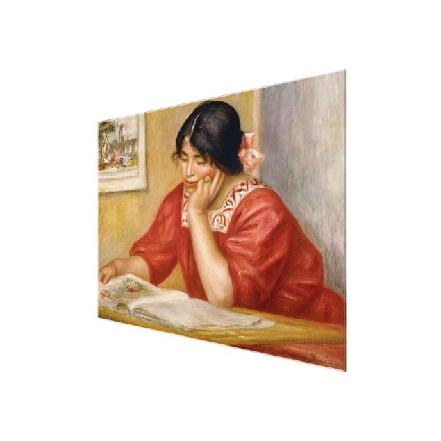 Portrait canvas prints Auguste Renoir - Leontine Reading