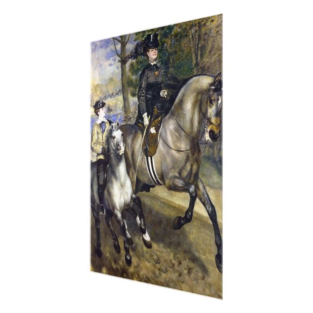 Portrait canvas prints Auguste Renoir - Riding in the Bois de Boulogne