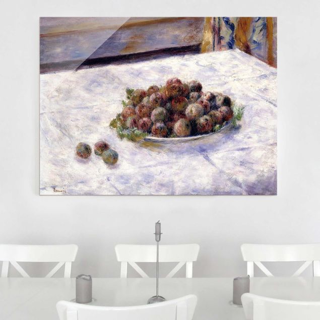 Abstract impressionism Auguste Renoir - Still Life, A Plate Of Plums