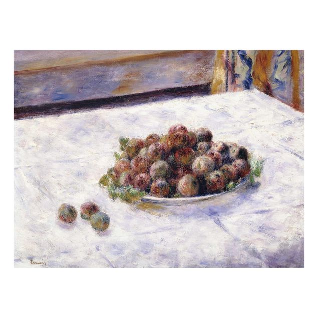 Prints modern Auguste Renoir - Still Life, A Plate Of Plums
